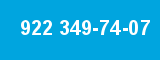 922 349-74-07